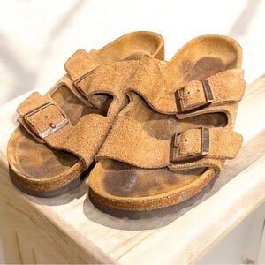 Birkenstock Tan Suede Sandals size EU 38